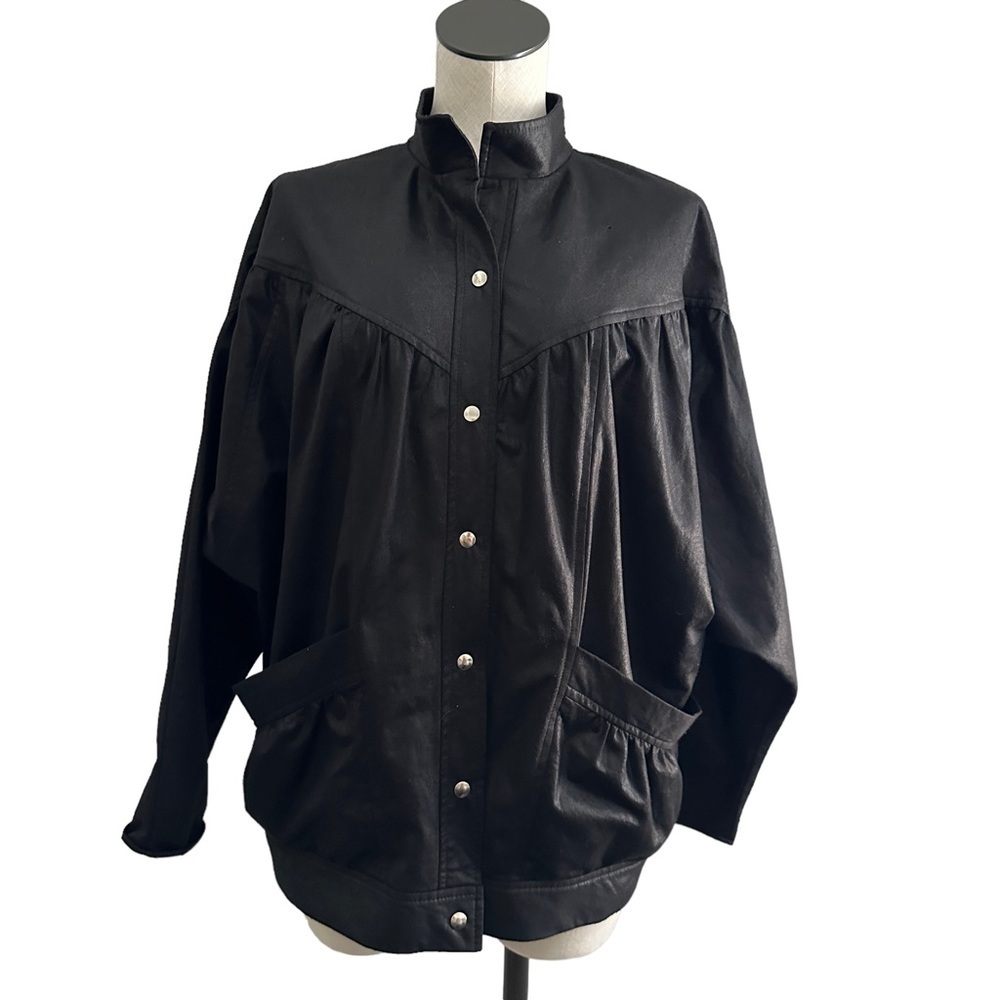 Vintage 80s Faux Suede Jacket Lightweight Oversized Large MJ Thriller Glam Flaw
